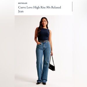 Abercrombie & Fitch Curve Love High Rise 90s Relaxed Jean

Size 31
Inseam 30.5in
